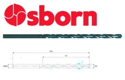 EUROPA TOOL / OSBORN 3mm DRILL BIT EXTRA LONG SERIES HSS 150mm x 100mm EUROPA OSBORN 8210010300 25