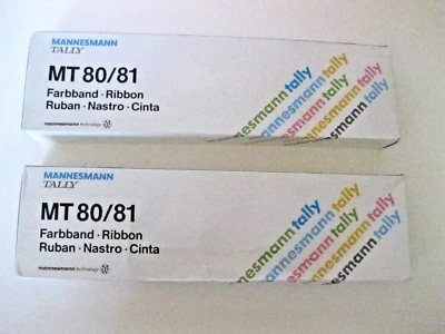 Mannesmann Tally 386-486 Tape Original Black MT80/MT81 Lot of 2 New in Box - Image 1 of 4