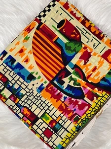 African Polycotton Wax Print Fabric Ankara For Sewing & Crafting 6 Yards