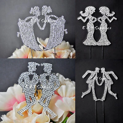 婚礼蛋糕装饰浪漫水钻同性恋蛋糕装饰 — 第 1/4 张图片