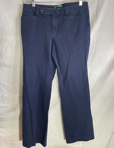 Lauren Ralph Lauren Pants Women's Size 8 Adelle Straight Navy Blue - Picture 1 of 5
