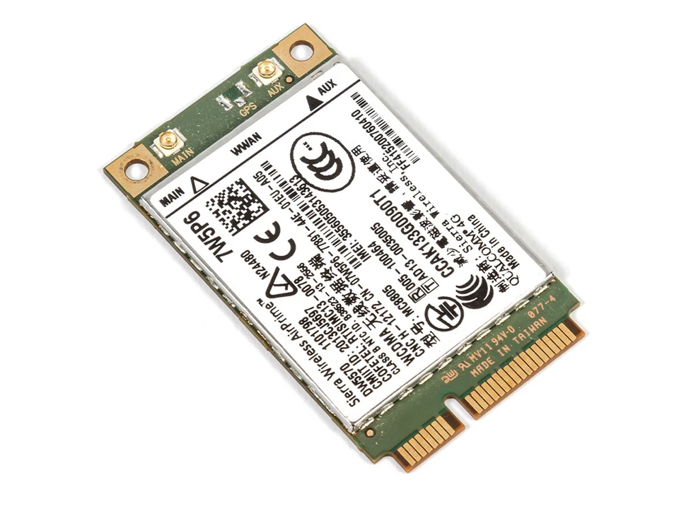Dell Sierra Wireless AirPrime - DW5570 WWAN 4G GSM Card - 07W5P6 - Image 1 of 1