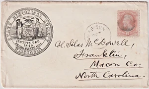 Madison Wis 6c 1870's State Historical Society Wisconsin Lust Advt Cover (h19) - Bild 1 von 2
