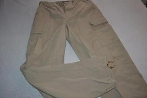 32087-a Tru-Spec Tactical Cargo Work Pants Button Fly Size 34 X 35 Tan Mens - Picture 1 of 8