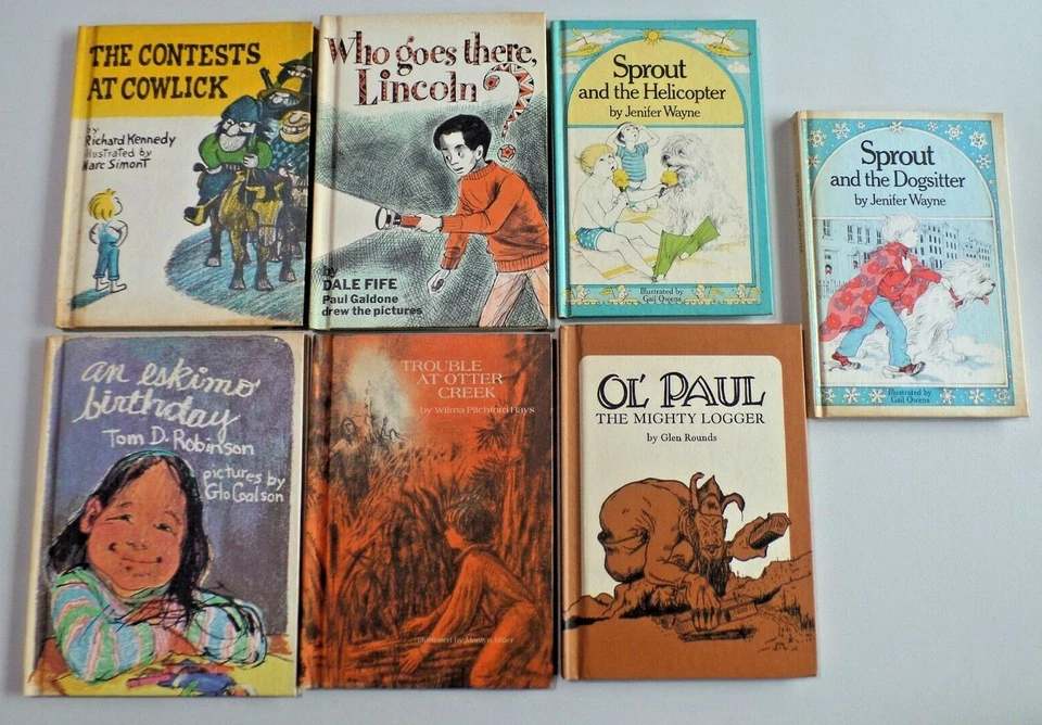Large Lot of Children's Weekly Reader Hardcover 1970's Good Condition 7 Books  - Image 1 of 4