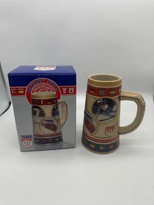 Piedra Olímpica Anheuser-Busch Budweiser 1988 Juegos de Invierno Cerveza Calgary - Imagen 1 de 8