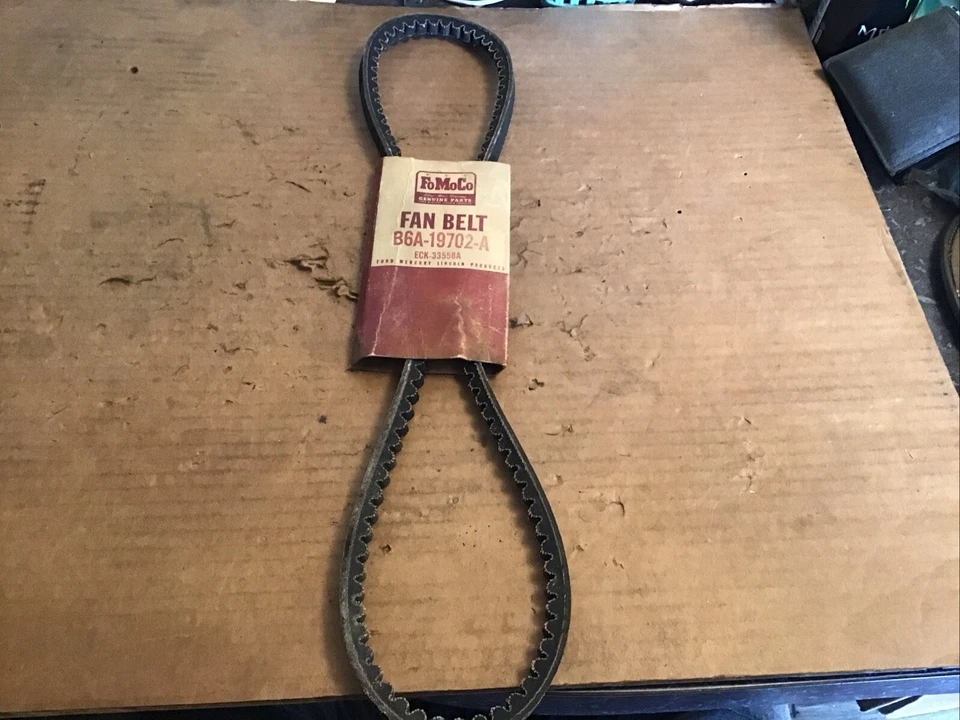 1955-56 Mercury All & 1957 Turnpike Cruiser W/AC & p.s. Power Steering Belt NOS  - Image 1 of 4