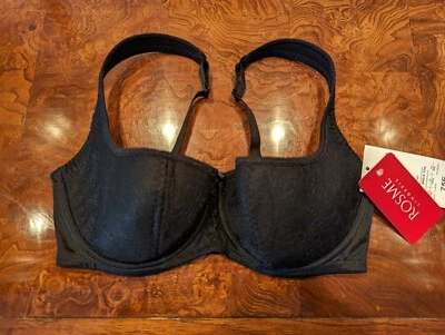 NUEVO CON ETIQUETAS ROSME Grand Collection Balconette 860-2 con aros en negro 34 DD Foto 1 de 4