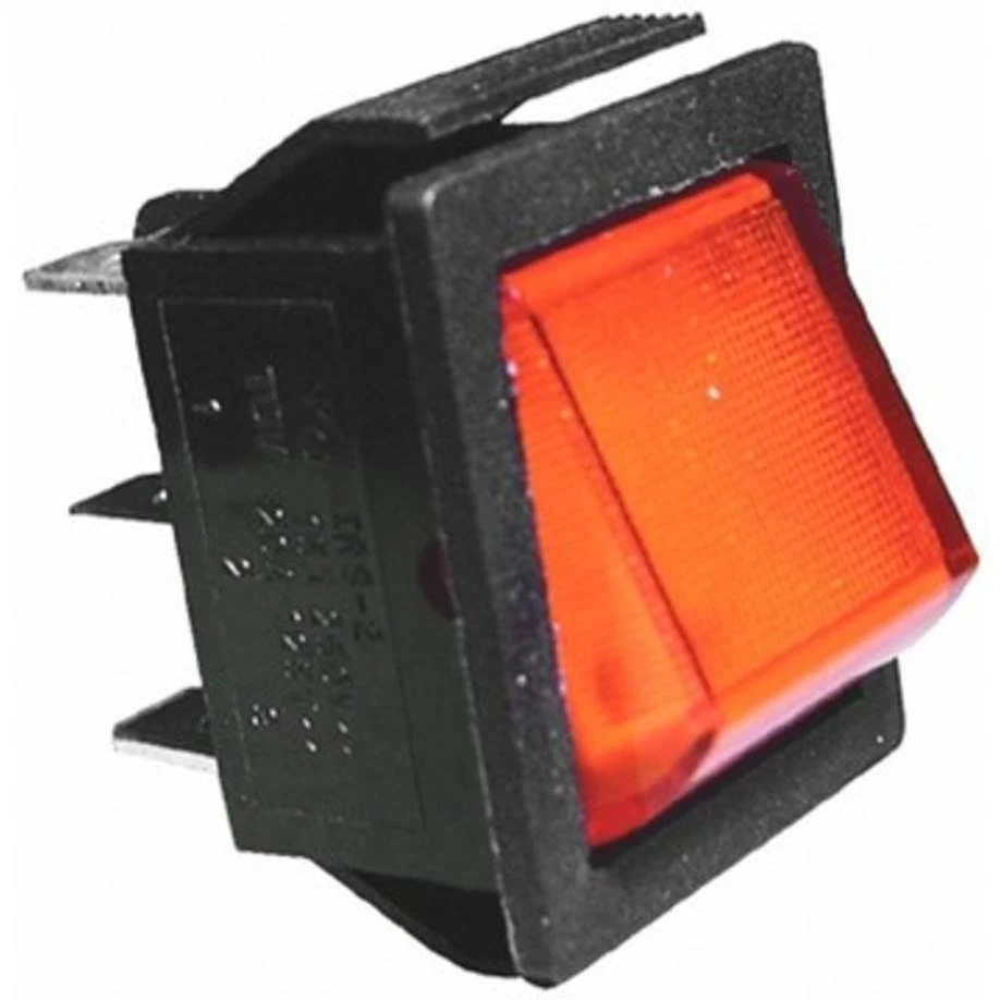 Wippschalter, Einbauschalter, große Wippe, unbeleuchtet 2 x UM, 15A 250V, S109