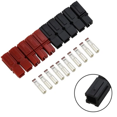 Heavy Duty Red and Black 1545 Amp 600V Marine Power Connectors Pack of 5 Pairs - Image 1 of 4