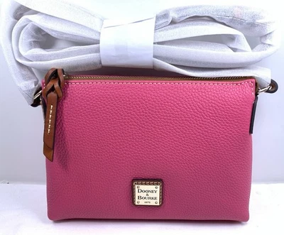Bandolera Dooney & Bourke Grano Guijarro Rosie Rosa Caliente🩷 Color Foto 1 de 4