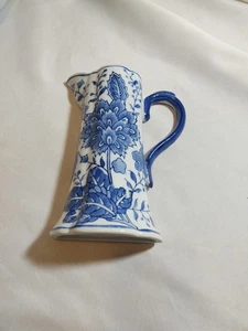Formality Porcelain Blue & White Wall Pocket Pitcher Vase Wall Decoration  - Picture 1 of 6