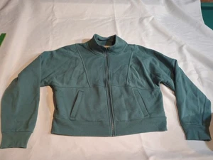Universal Thread grüne Damen Reißverschluss HIGH RISE Jacke mit Taschen Größe M  - Bild 1 von 16