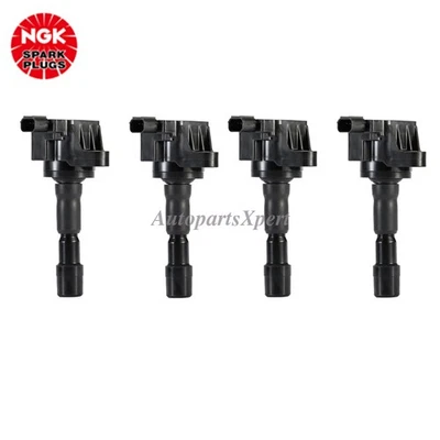 For Honda CR-Z 2011-2016 Fit 2009-2014 1.5L 30520RB0003 4x OEM NGK Ignition Coil Foto 1 de 4
