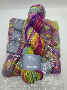 Gusto Wool 100g X 5 Lot Yarn Merino Color #4502 Echoes Worsted - Picture 1 of 3