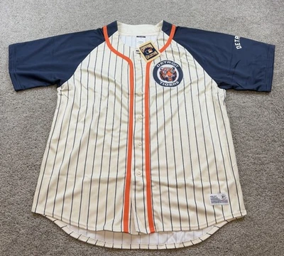 Detroit TIgers Mens Baseball Jersey XXL Cooperstown Collection Pinstripe Dynasty - Image 1 of 4