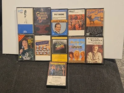 Cassette Lot Of 11, Rock, Pop, Country, Village People, KC And The Sunshine Band Foto 1 de 4