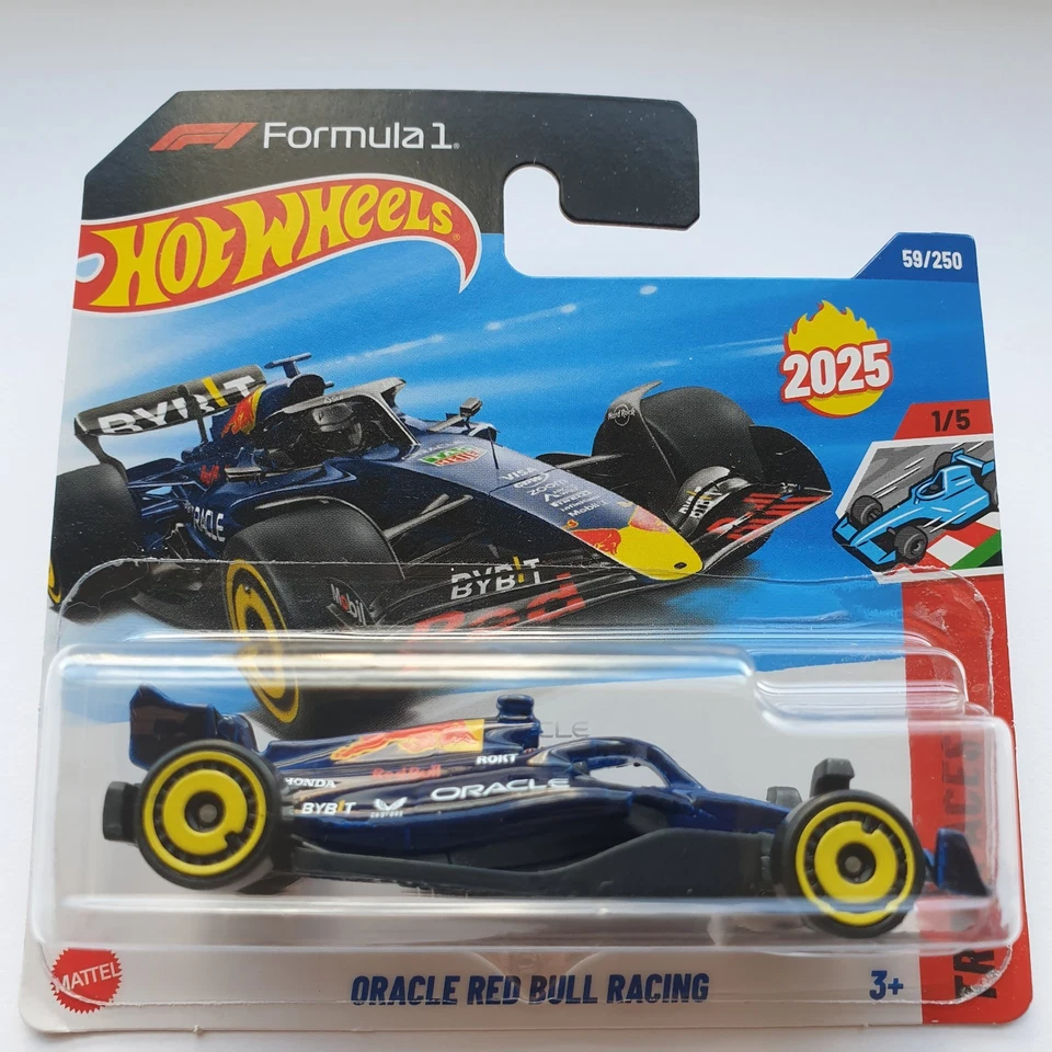 2025 Hot Wheels Oracle Red Bull Racing 59/250 Track Aces 1/5 Blue Car 1/64 - Image 1 of 1