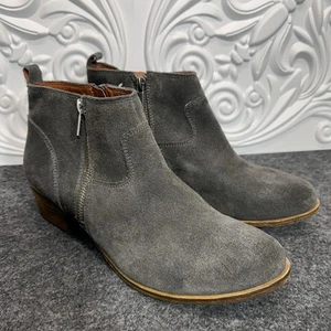 Lucky Brand Womens Suede Booties Size 10 Gray - Picture 1 of 9