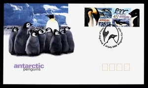 DR WHO 2000 AUSTRALIAN ANTARCTIC TERRITORY FDC PENGUIN CACHET PAIR R16388 - Picture 1 of 2