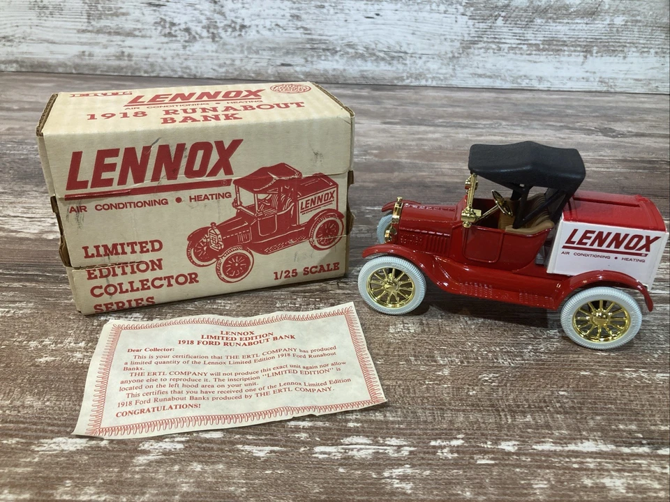 ERTL 限量版压铸金属 Lennox 1918 Runabout 银行比例 1: 25 — 第 1/4 张图片