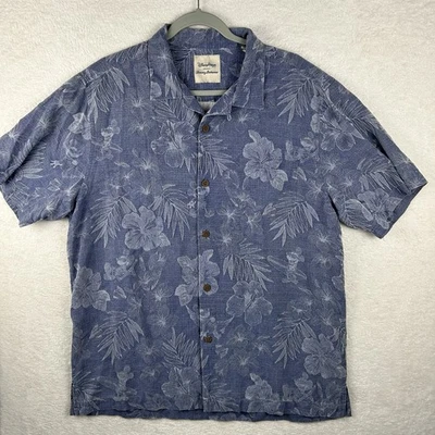 Tommy Bahama Disney Parks Hawaiian Shirt Mickey Mouse 100% Silk Men's L Floral - Image 1 of 4