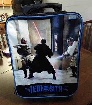 Star Wars Jedi Vs. Sith Suitcase Youth/Kids Rolling Travel Case Luggage Vintage - Image 1 of 4