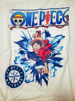 Seattle Mariners One Piece Shirt SGA LUFFY Anime Mens XL NEW - Image 1 of 4