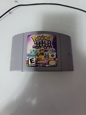 Pokemon Puzzle League (Nintendo 64, 2000) N64 - Authentic Cartridge - Tested - Image 1 of 2