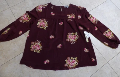 REBAJADO Figueroa y Flor Mujer Talla L LS Pullover BORDADO Blusa Top Foto 1 de 4