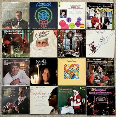 CHRISTMAS - LP Lot x16 - Various Artists - Vintage Vinyl Records * VG / nMINT - Image 1 of 4
