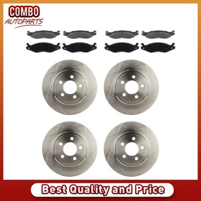 Front Brake Rotors Brake Pads fits 2000 2001 1992 1993 1994 AM General Hummer - Image 1 of 4