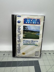 PEBBLE BEACH GOLF LINKS (SEGA SATURN, 1995) COMPLETE ~ Clean Tested Disc