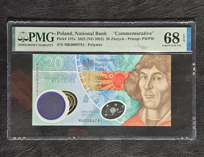 Poland,National Bank 20 Zlotych 2022 ND 2023 UNC "Commemorative"P197a PMG 68 EPQ - Image 1 of 2