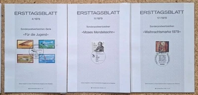 Ersttagsblatt / Ersttagsblätter / ETB Berlin ... 4/1979, 11/1979, 17/1979 - TOP - Bild 1 von 2