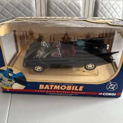 Corgi 1:24 Batmobile 1960s DC Comic Diecast Model 77505 - Image 1 of 4