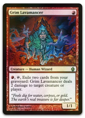Grim Lavamancer #1 (Foil) (NM) Premium Deck Fire Lightning PD2 Magic MTG - Image 1 of 2