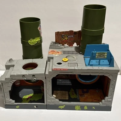 Playmates Teenage Mutant Ninja Turtles 1989 TMNT guarida de alcantarilla juego incompleto Foto 1 de 4