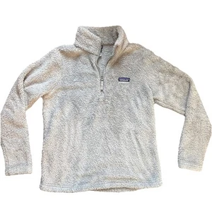 Patagonia Los Gatos 1/4 Zip Fleece Adult L Grey Soft Fuzzy - Picture 1 of 8
