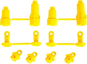 Stossdämpfer Teile  F-Parts gelb für Tamiya Super Fighter GR - Bild 1 von 2