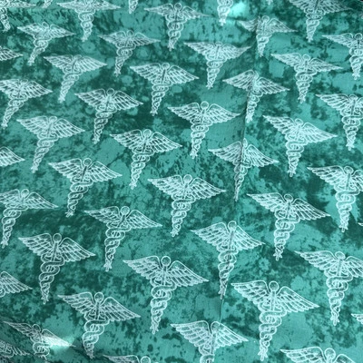 FQ First Responder Fabric In Green Fat Quarter 18 X 21 - Image 1 of 4