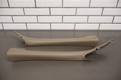00-02 GMC Sierra 2500HD Crew Cab Pair LH&RH Interior A Pillar Trims -Neutral 52D - Image 1 of 4