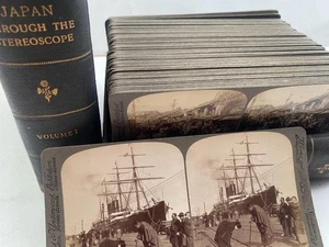 Juego completo raro Herbert Ponting Japón vistas estéreo años 1900 1 - 100 - Imagen 1 de 13