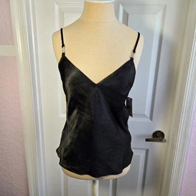 Camiseta sin mangas de satén In Bloom by Jonquil talla M correas brillantes nueva Foto 1 de 4