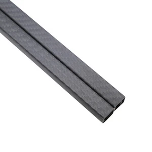 2Pcs 15x 13 x 500MM 3K 100% Carbon Fiber Square Tube Pipe Matt Surface Multicopt - Picture 1 of 4