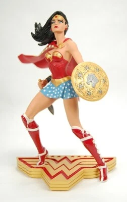 Estatua Arte de Guerra de la Mujer Maravilla por Jim Lee Clayburn Moore DC Coleccionables SELLADA Foto 1 de 4