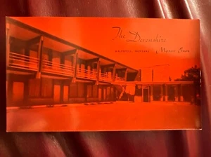 RPPC c1950’s Devonshire Motor Inn Kalispell, Montana Vintage Red Photo Postcard - Picture 1 of 2