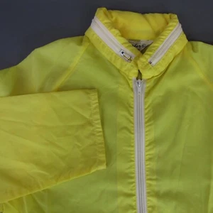 Vintage Surfer Windbreaker Jacket Men's Size L 1960's Beach Coat Butter Yellow - Picture 1 of 15