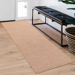 2x8 Jute Runner Rug Lightweight Washable Farmhouse Non-Slip Carpet for Entryway - Picture 1 of 7