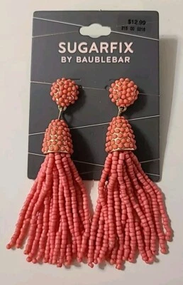 BRINCOS BORLA CORAL SUGARFIX POR BAUBLEBAR - Imagem 1 de 4